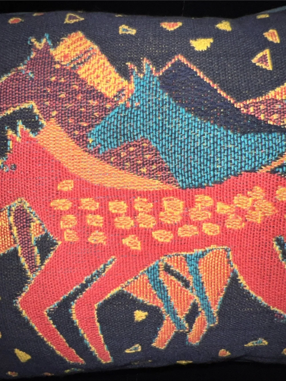 Laurel Burch Slate Blue Decorative Pillow